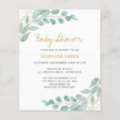 Begroting Baby shower Eucalyptus Greenery (Voorkant)