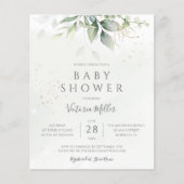 Begroting Baby shower Eucalyptus Greenery (Voorkant)