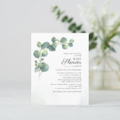Begroting Baby shower Eucalyptus Greenery (Staand voorkant)