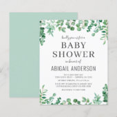 Begroting Baby shower Eucalyptus Greenery (Voorkant / Achterkant)