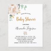 Begroting Baby shower florale eucalyptus greenery (Voorkant)