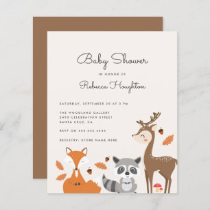 Begroting Baby shower Genderneutraal bos