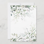 Begroting Baby shower Genderneutrale groen Kaart (Achterkant)