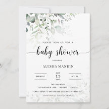 Begroting Baby shower Genderneutrale groen