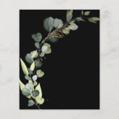 Begroting Baby shower Greenery Eucalyptus Invitati (Achterkant)