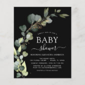 Begroting Baby shower Greenery Eucalyptus Invitati (Voorkant)