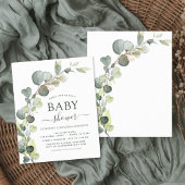 Begroting Baby shower Greenery Eucalyptus Invitati Flyer