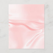 Begroting baby shower roze satijn zijde uitnodigin (Achterkant)