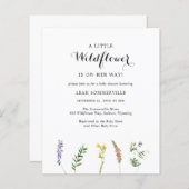 Begroting Baby shower Wildflower Girl (Voorkant / Achterkant)