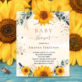 Begroting Baby shower zonnebloempitten