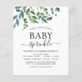 Begroting Baby sprinkhanenschop Greenery Botanical Flyer (Voorkant)