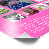 BEGROTING Babys 1st jaar PHOTO Grandparent Keepsla Foto Afdruk (Hoek)