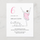 Begroting Ballerina  Roze Alle leeftijden (Voorkant)