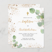 Begroting baptisme eucalyptus glitter adulte uitno (Voorkant / Achterkant)