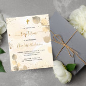 Begroting baptisme eucalyptus greenery glitter gol