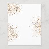 Begroting baptisme eucalyptus greenery Gold-uitnod (Achterkant)