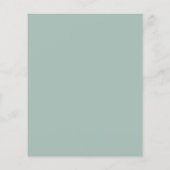 Begroting baptisme eucalyptus greenery Gold-uitnod (Achterkant)