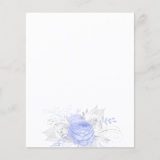 Begroting Baptisme lichtblauwe bloemenjongen wit (Achterkant)