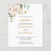 Begroting baptisme tweeling eucalyptus florale uit (Voorkant)