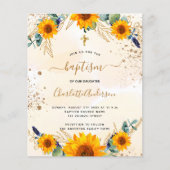 Begroting baptisme zonnebloemen eucalyptusgoud gli (Voorkant)