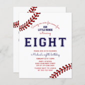 Begroting Baseball 8e uitnodiging (Voorkant / Achterkant)