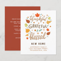 Begroting bedankt Grateful Blessed New Home