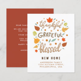 Begroting bedankt Grateful Blessed New Home