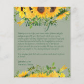 BEGROTING Bedankt U Funeral Herdenkingskaart Sjabl (Voorkant)