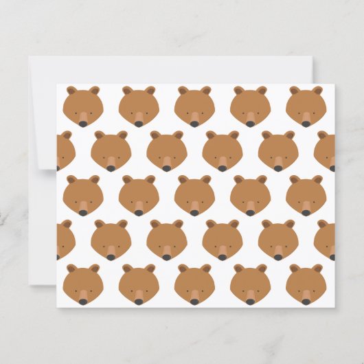 Begroting Beer één Baby eerste uitnodiging (Achterkant)