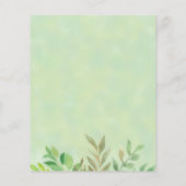 Begroting Beer Waterverf Uitnodiging Baby shower (Achterkant)