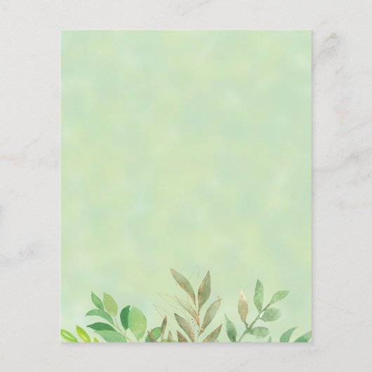 Begroting Beer Waterverf Uitnodiging Baby shower (Achterkant)