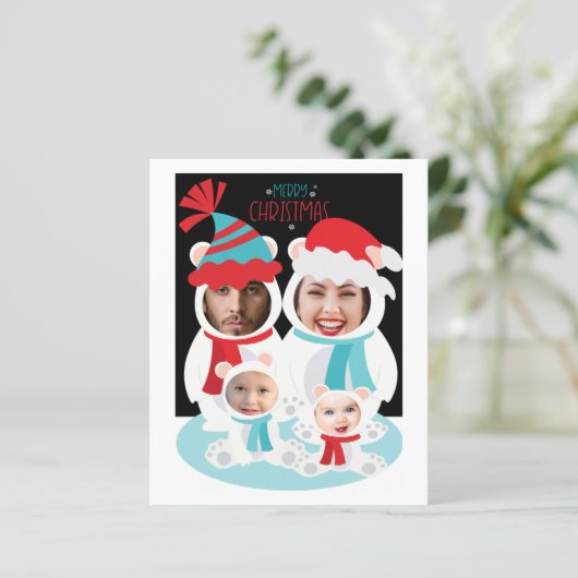 BEGROTING Beren met kerstpolair op maat (Staand voorkant)