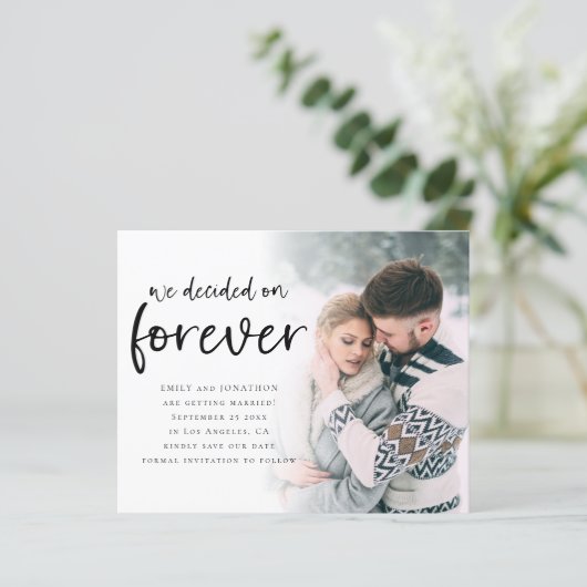 Begroting Besloten op voor altijd foto-QR-code Ops (Staand voorkant)