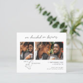 Begroting Besloten voor 2 foto-QR-code Opslagdatum (Staand voorkant)