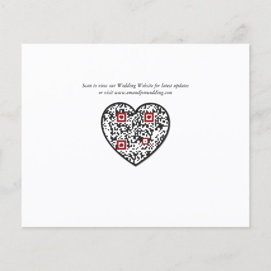 Begroting Besloten voor 2 foto-QR-code Opslagdatum (Achterkant)