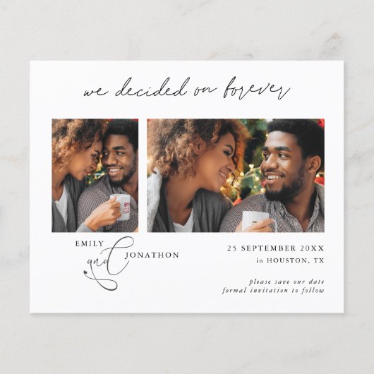 Begroting Besloten voor 2 foto-QR-code Opslagdatum (Voorkant)