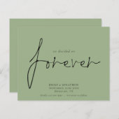 Begroting besluit over 'Forever Sage Green Save th (Voorkant / Achterkant)