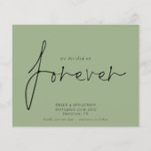 Begroting besluit over 'Forever Sage Green Save th (Voorkant)