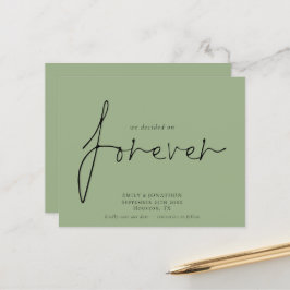 Begroting besluit over 'Forever Sage Green Save th