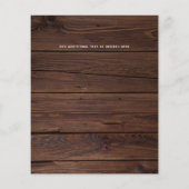 Begroting bespaart de datum waarop roestvrij houte (Achterkant)