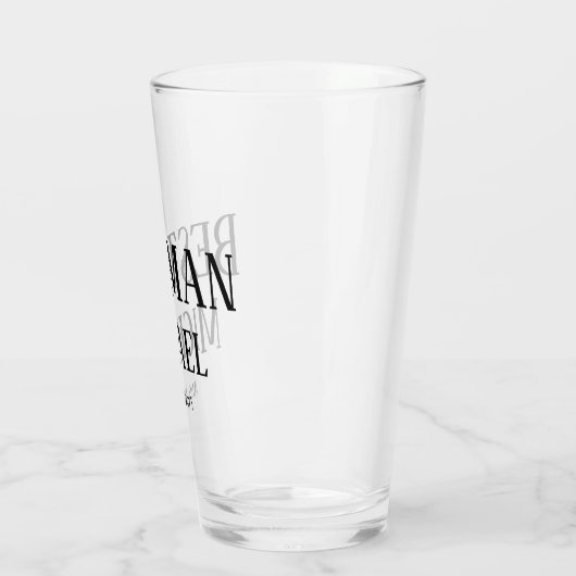 BEGROTING BESTE man Groomsman GIFTS Classic Black Glas (Links)