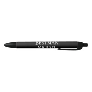 BEGROTING BESTE man Groomsman GIFTS Classic Black Zwarte Inkt Pen