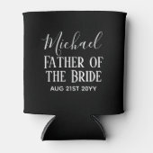 BEGROTING Bestman Groomsmen geeft zwart wit Blikjeskoeler (Voorkant)