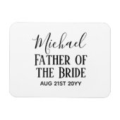 BEGROTING Bestman Groomsmen geeft zwart wit Magneet (Horizontaal)