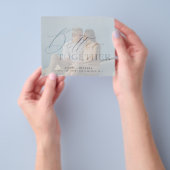 Begroting beter samen foto bruiloft bewaren datum flyer (Hand)