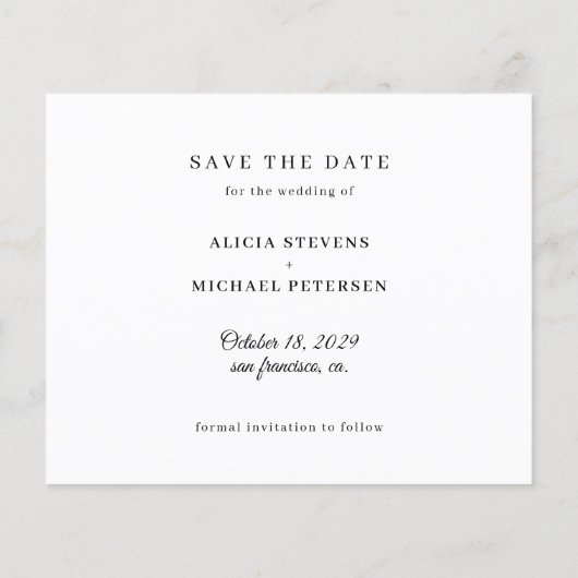 Begroting beter samen foto bruiloft bewaren datum flyer (Achterkant)