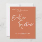 Begroting beter samen Terracotta sparen de datum (Voorkant)