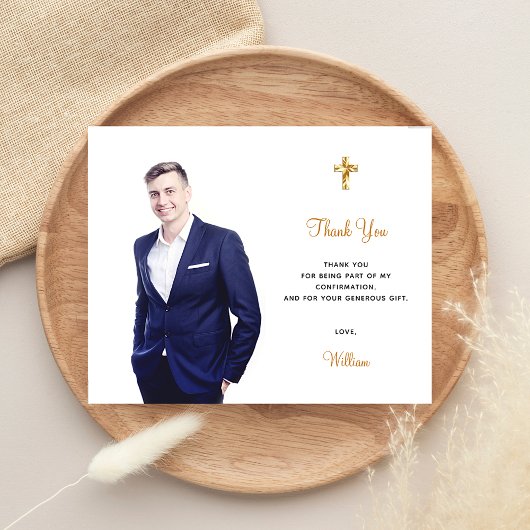 Begroting bevestiging foto's kruisjongen bedankt