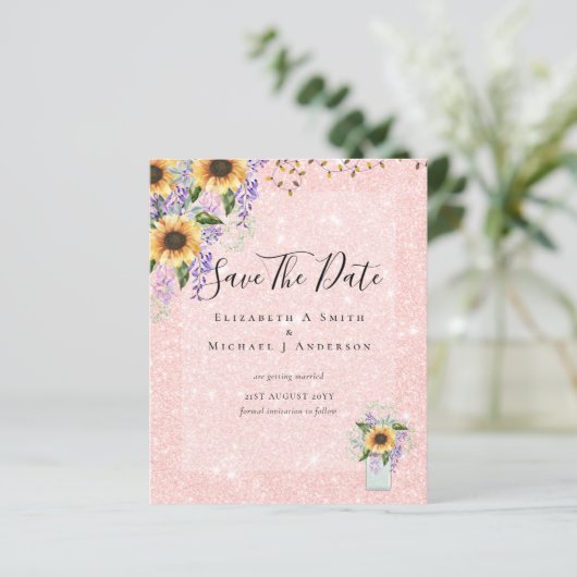 BEGROTING BEWAREN DATA Rustige Zonnebloemen Paars (Staand voorkant)