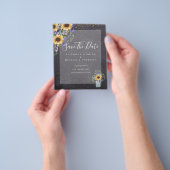 BEGROTING BEWAREN DATA Rustige Zonnebloemen Paars Flyer (Hand)